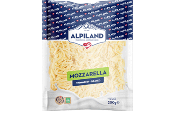 Tριμμένη mozzarella της Alpiland.